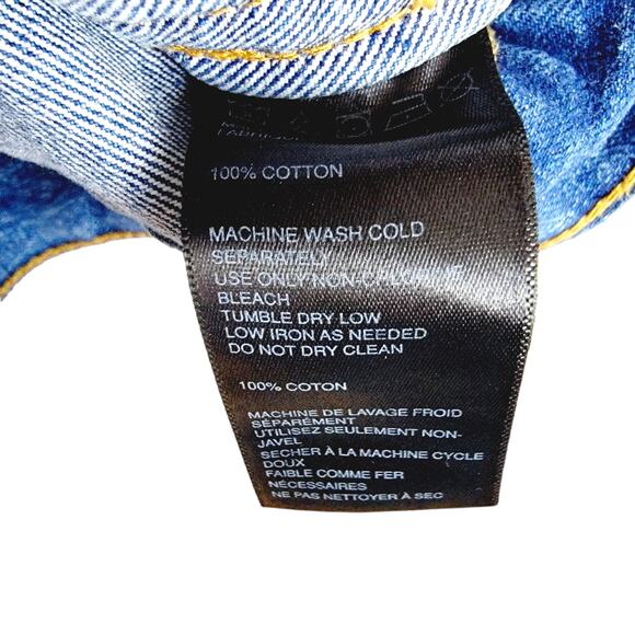 BDG Urban Outfitters Blue 100% Cotton Denim Trucker Jacket - Size M - Picture 5 of 5